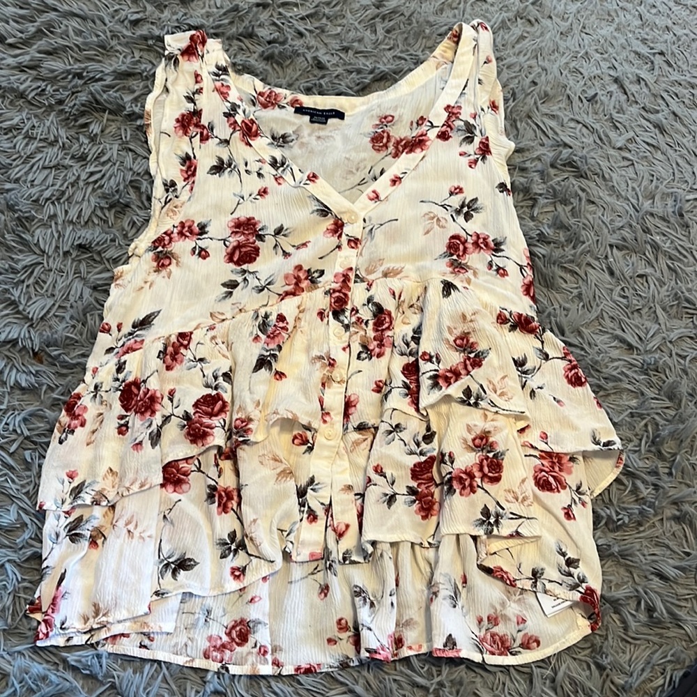 American eagle sleeveless blouse